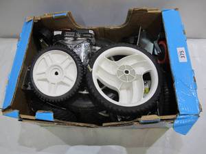 lot 375 image: Apple Crate of Miscellaneous Wheels and Casters