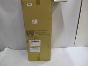 lot 395 image: Pair of 2 Vickerman Tall Tapered Planters 20  36 - Metal - Dark Titanium - Dents