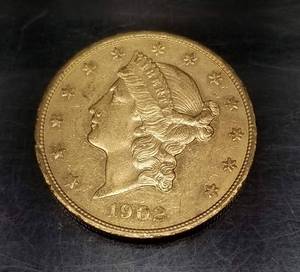 1902-S US TWENTY DOLLAR GOLD LIBERTY