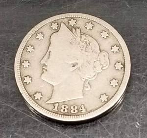 1884 US LIBERTY NICKEL VG