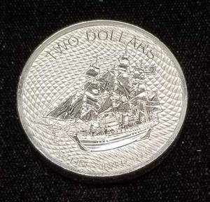 2020 COOK ISLANDS 2 TROY OZ .999 FINE SILVER SHIP