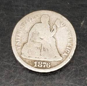 1876-S US SEATED LIBERTY DIME