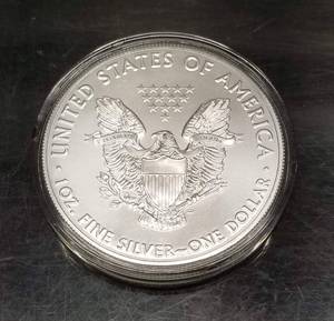 2021 type 1 AMERICAN SILVER EAGLE 1 TROY OZ .999 FINE SILVER