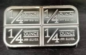 1 TROY OZ .999 FINE SILVER BAR STAGECOACH CRACKER (4X 14oz)
