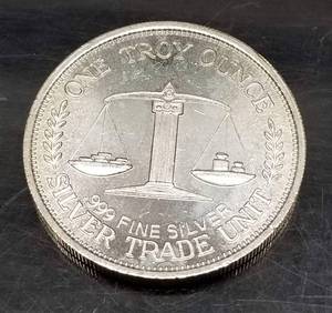 1 TROY OZ .999 FINE SILVER MORGAN DOLLAR DESIGN