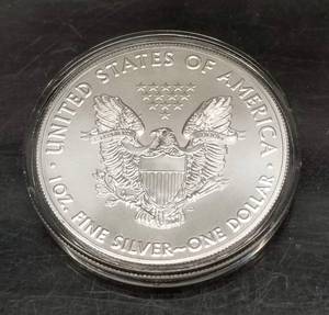 2021 type 1 AMERICAN SILVER EAGLE 1 TROY OZ .999 FINE SILVER