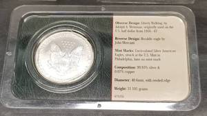 2001 AMERICAN SILVER EAGLE 1 TROY OZ .999 FINE SILVER SEALED