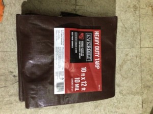 Everbilt 10 ft. x 12 ft. BrownSilver Heavy-Duty Tarp