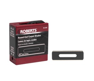Roberts Round-End Carbon Steel Carpet Blades and Quick Blade Dispenser with Used Blade Storage (100-Pack)
