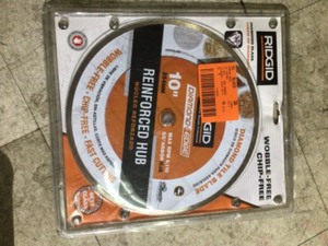 RIDGID 10 in. Reinforced Hub Tile Diamond Blade