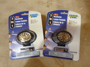 lot 116 image: 2 Power Zone 3 in 1 LED Headlamps