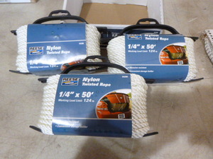 lot 157 image: 3 Spools of Reese Nylon Twisted Rope