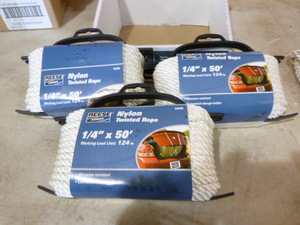 lot 158 image: 3 Spools of Reese Nylon Twisted Rope