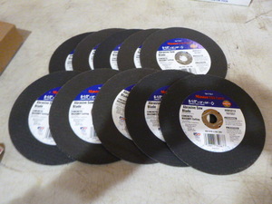 lot 174 image: 10 Master Mechanic Abrasive Saw Blades