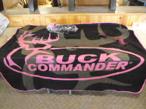 lot 300 image: 2 Buck Commander Fleece Throws