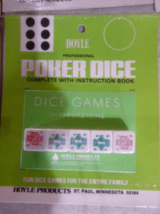 lot 352 image: Dozen Pack of Hoyle Poker Dice