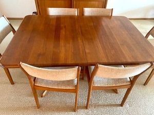 Dyruland Danish Dining Room Table and Six Chairs by d-Scan