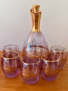 Two Vintage Decanter Sets