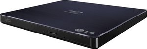 lot 36 image: LG - 8x External USB 2.0 Blu-ray Disc Double-Layer DVDRWCD-RW Disc Rewriter - Black