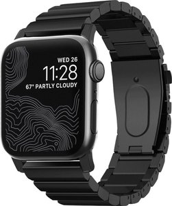 lot 50 image: Nomad - Metal Watch Band for Apple Watch 42mm and 44mm - Black