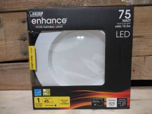 lot 67 image: 56 in. 75- Watt Equivalent bright White (3000K) CEC Title 24 Integrated LED Retrofit White Recessed Light Trim Downlight