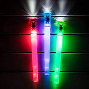 lot 99 image: Life Gear LED Reusable Glow Stick  Flashlight Assorted 8 Pack NEW with Whistle