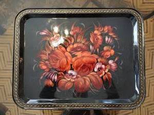 lot 45 image: Palikh Tray from Russia