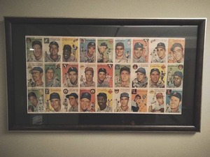 lot 8 image: Framed Sports Illustrated Uncut Centerfold Baseball Sheet