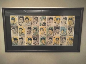 lot 5 image: Framed Sports Illustrated Uncut Centerfold Baseball Sheet
