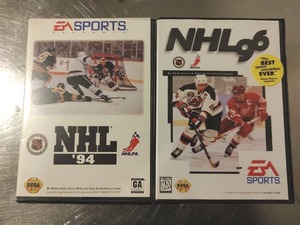 lot 155 image: Two Sega Genesis Hockey Games