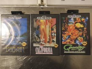 lot 160 image: Three Sega Genesis Games