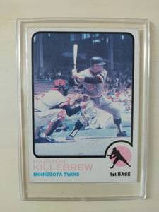 lot 105 image: 1973 TOPPS Twins Harmon Killebrew Baseball Trading Card #170