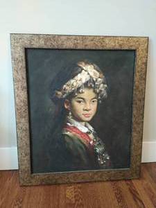 lot 53 image: Framed Portrait