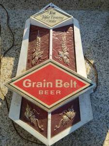 lot 189 image: Grain Belt Sign