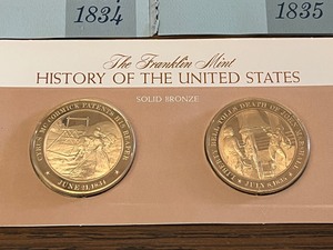 History Of U.S. Solid Bronze Coins -- Two Sets