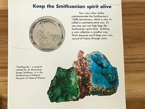 150-Year Anniversary Smithsonian Silver Dollar Coin