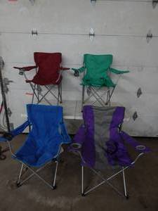 4-Folding Camp Chairs