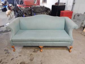 Vintage Norwalk Camelback Claw Foot Sofa (Nice Condition)