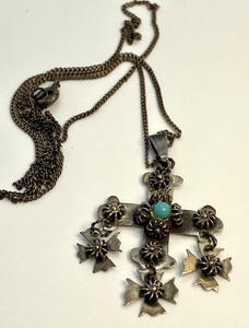 lot 45 image: Sterling Cross Necklace