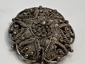 lot 51 image: Two Unique and Intricate Gothic Style Brooches or Pendants