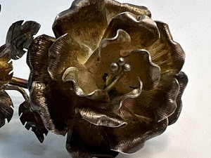 lot 72 image: Vintage Sterling Floral Brooch