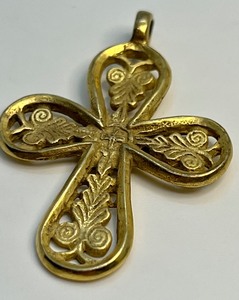 lot 75 image: Sterling MMA Cross Pendant