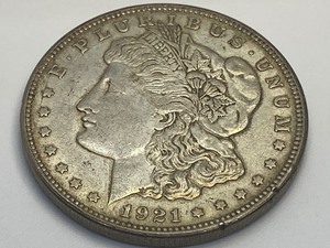 lot 134 image: 1921-D Morgan Silver Dollar Coin