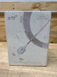 lot 95 image: ARLO 25 Outdoor Magnetic Charging Cable for Arlo Ultra and Pro 3 Security Cameras - White
