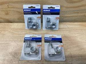 lot 85 image: KOBALT Lot of 4-  360-Degree Swivel Connectors 38-in