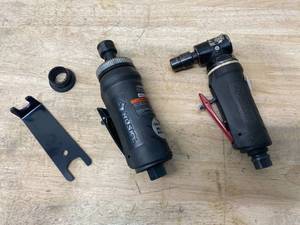 lot 88 image: HUSKY 14 in. Straight Die Grinder and 14 in. Angle Die Grinder