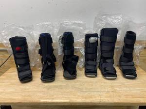 lot 18 image: Lot of 6 Walker Boots (various sizes and brands)
