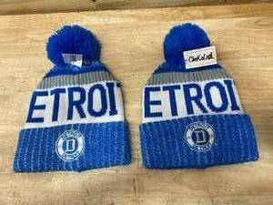lot 119 image: Detroit Winter Gear Lot of 2- Winter Hats (Lions colors)