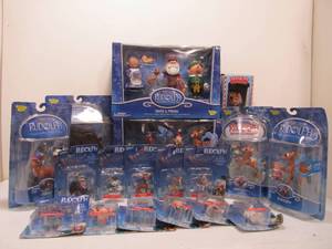 lot 52 image: Large Group of RUDOLPH The Red Nosed Reindeer Toys - New in Box