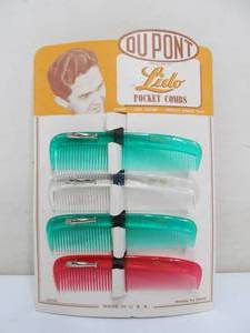 lot 132 image: Vintage LIDO Pocket Combs Advertising Store Display wNOS Combs